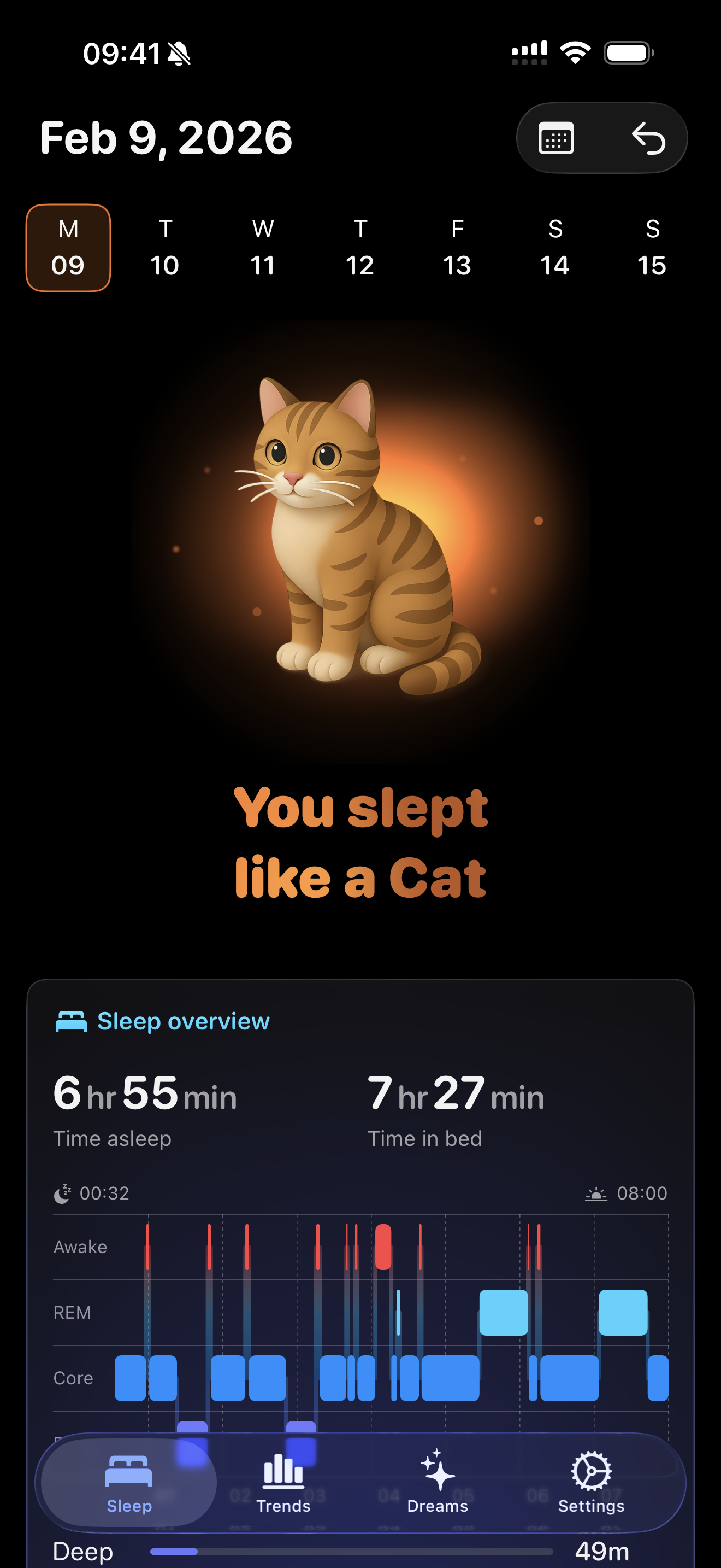 Lunomia Cat sleep style screen