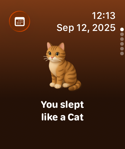 Lunomia Apple Watch sleep stages screen